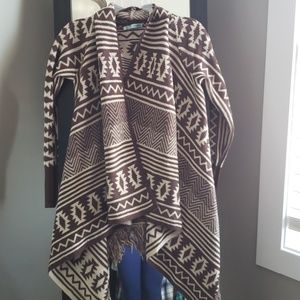 Aztec Boho Fringe Sweater